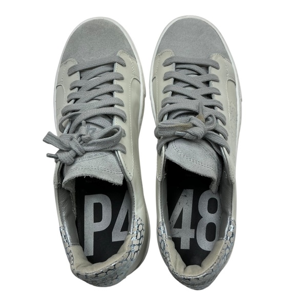 P448 Thea Platform Leather Sneaker - Picture 8 of 16